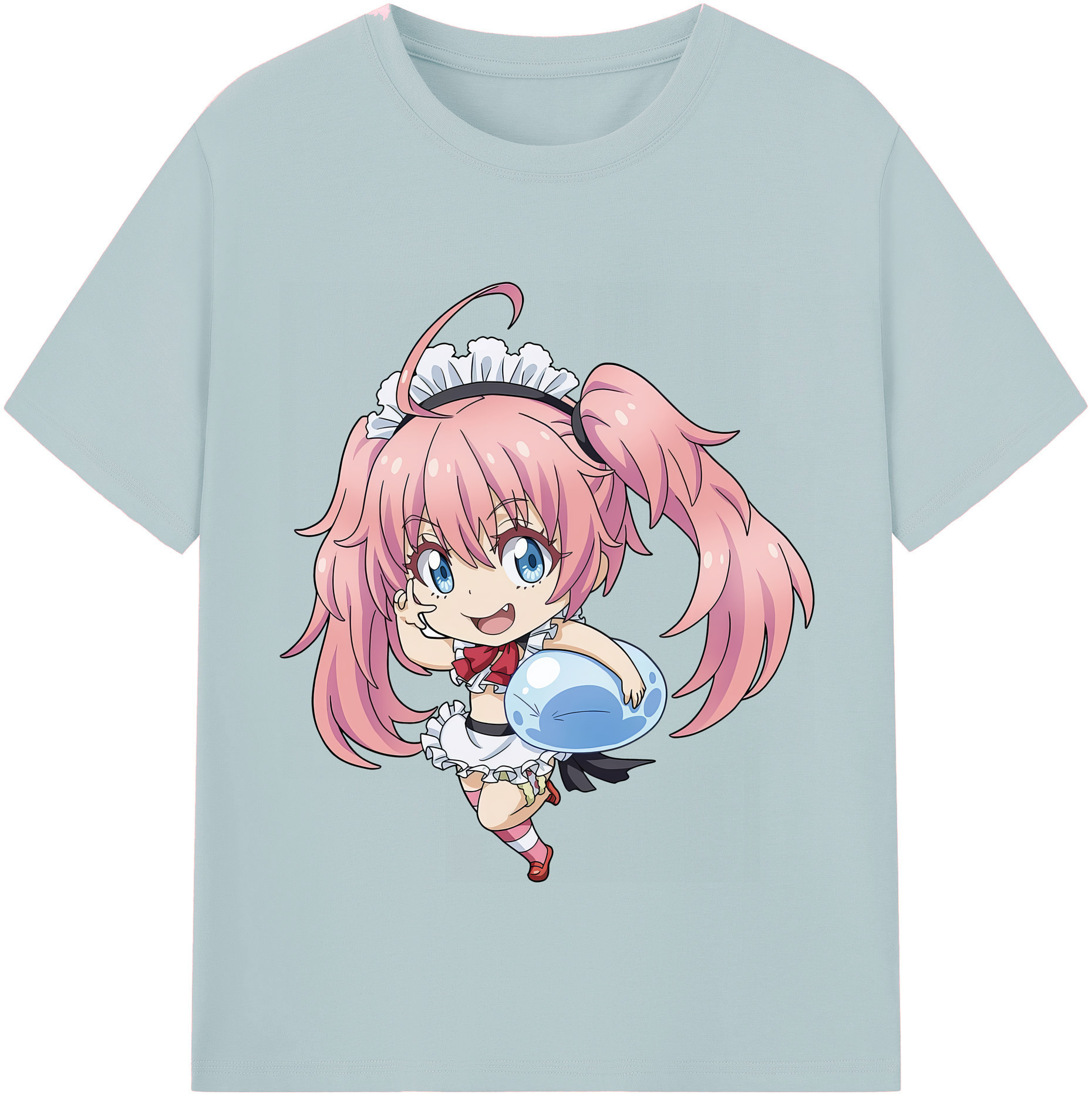 （画像用） 転スラ Regarding Reincarnated to Slime 綿100％半袖Tシャツ（フロントプリント）